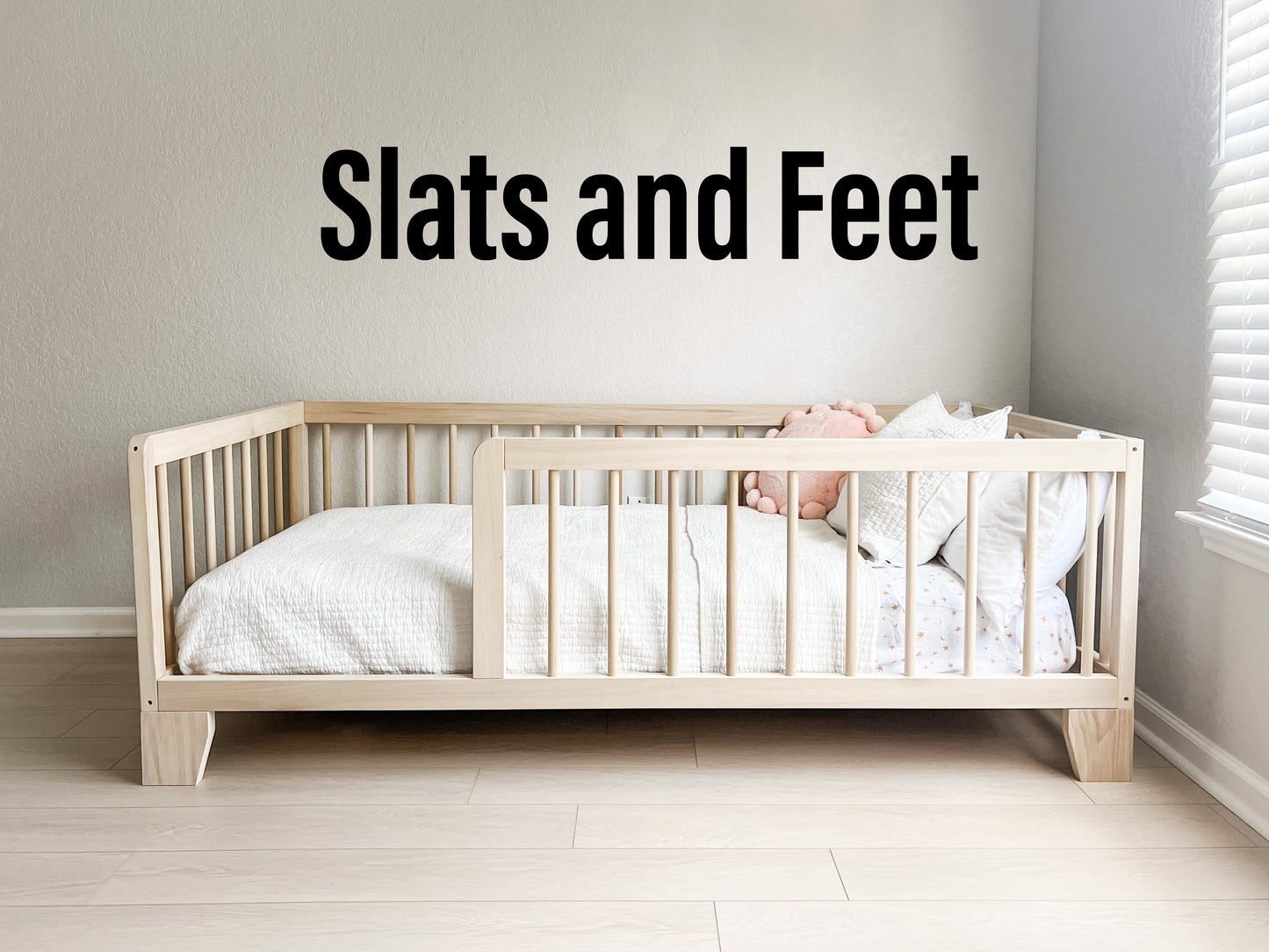 
                  
                    White Montessori Floor Bed
                  
                