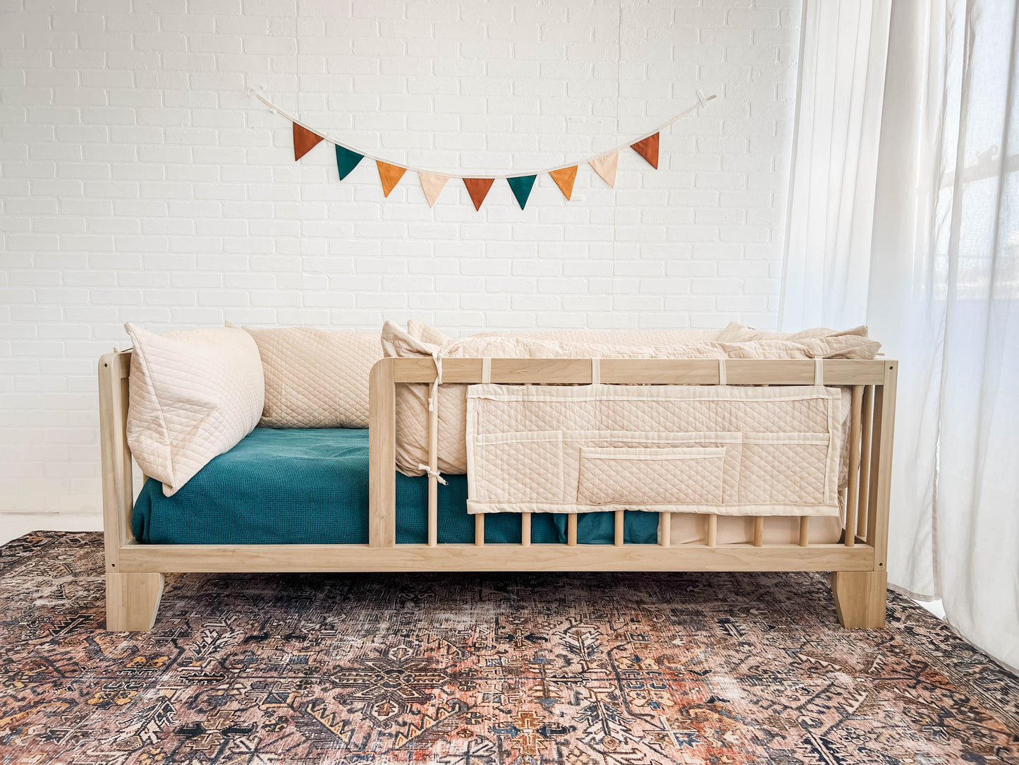 
                  
                    Montessori Floor Bed Book Caddy and Organizer
                  
                