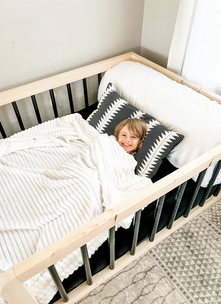 
                  
                    Black Montessori Floor Bed
                  
                